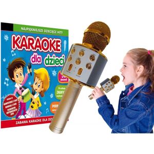 Inny producent Zestaw karaoke dla dzieci 50 piosenek + solidny mikrofon bezprzewodowy Inny producent Zestaw karaoke dla dzieci 50 piosenek + solidny mikrofon bezprzewodowy