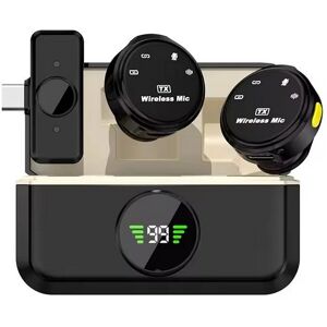Inny producent ZESTAW MIKROFONÓW BEZPRZEWODOWYCH USB-C PRZENOŚNY MINI MIKROFON Q8 Inny producent ZESTAW MIKROFONÓW BEZPRZEWODOWYCH USB-C PRZENOŚNY MINI MIKROFON Q8