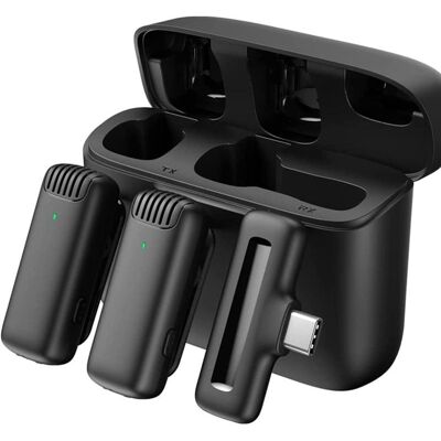 Inny producent BEZPRZEWODOWY MIKROFON KRAWATOWY KLIPS USB-C Inny producent BEZPRZEWODOWY MIKROFON KRAWATOWY KLIPS USB-C
