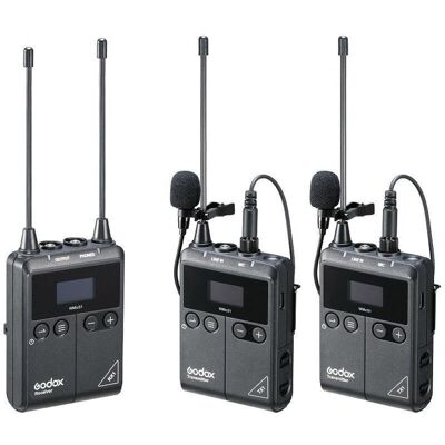 Bezprzewodowy system mikrofonowy Godox WMicS2 UHF Bezprzewodowy system mikrofonowy Godox WMicS2 UHF