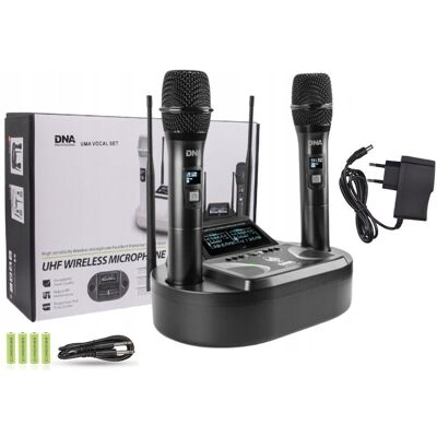DNA UMA VOCAL SET bezprzewodowy system nagłośnienia 2 mikrofony DNA UMA VOCAL SET bezprzewodowy system nagłośnienia 2 mikrofony