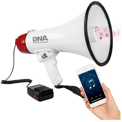 DNA MEGAFON SZCZEKACZKA WZMACNIACZ GŁOSU SYRENA BLUETOOTH 30W USB AUX MICRO SD DNA MEGAFON SZCZEKACZKA WZMACNIACZ GŁOSU SYRENA BLUETOOTH 30W USB AUX MICRO SD