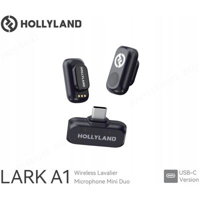 Inny producent Mikrofon bezprzewodowy Hollyland Lark A1 USB-C + osłony Deadcat + ładowarka Inny producent Mikrofon bezprzewodowy Hollyland Lark A1 USB-C + osłony Deadcat + ładowarka