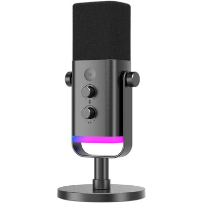 Mikrofon dynamiczny studyjny Fifine AM8 AMPLIGAME USB/XLR RGB gamingowy PnP Mikrofon dynamiczny studyjny Fifine AM8 AMPLIGAME USB/XLR RGB gamingowy PnP