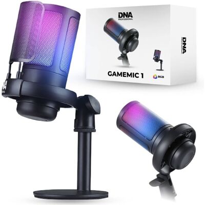 Mikrofon gamingowy pojemnościowy USB RGB DNA GAMEMIC 1 Mikrofon gamingowy pojemnościowy USB RGB DNA GAMEMIC 1