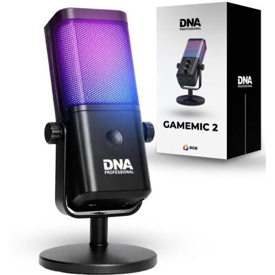 Mikrofon gamingowy pojemnościowy USB RGB DNA GAMEMIC 2 Mikrofon gamingowy pojemnościowy USB RGB DNA GAMEMIC 2