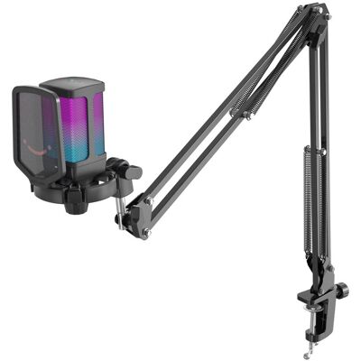 Mikrofon Gamingowy USB Fifine Ampligame Q6T RGB + Ramię Studyjne Zestaw Mikrofon Gamingowy USB Fifine Ampligame Q6T RGB + Ramię Studyjne Zestaw