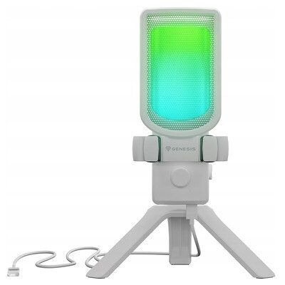 Inny producent Mikrofon Genesis Radium 250 USB, Gaming, Biały, Kardioidalny, Statyw / NGM-2353 Inny producent Mikrofon Genesis Radium 250 USB, Gaming, Biały, Kardioidalny, Statyw / NGM-2353