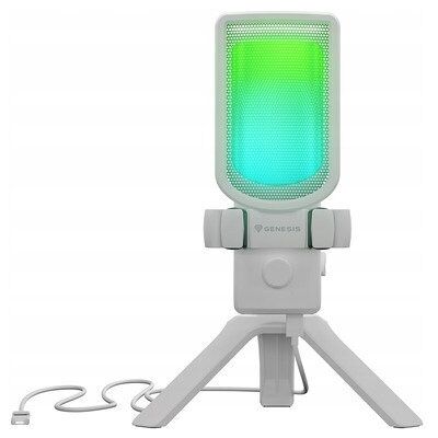 Inny producent Mikrofon Genesis Radium 250 USB Statyw Biały / NGM-2353 Inny producent Mikrofon Genesis Radium 250 USB Statyw Biały / NGM-2353