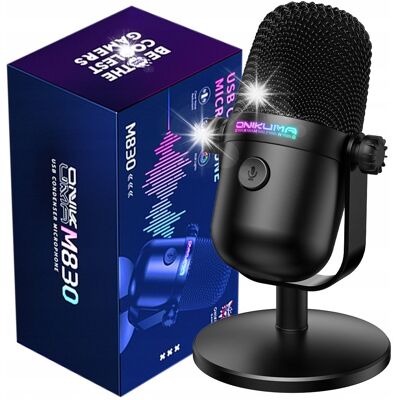 Inny producent MIKROFON KOMPUTEROWY GAMINGOWY STOJĄCY USB RGB PREZENT NA DZIEŃ DZIECKA Inny producent MIKROFON KOMPUTEROWY GAMINGOWY STOJĄCY USB RGB PREZENT NA DZIEŃ DZIECKA