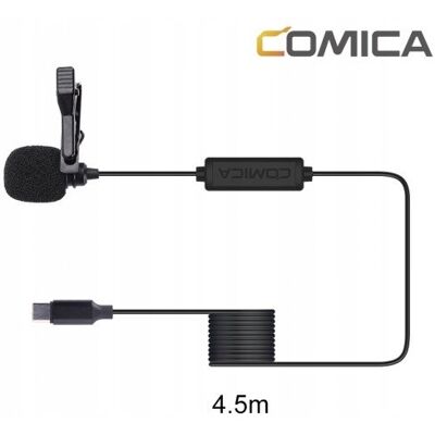 Inny producent MIKROFON KRAWATOWY DO SMARTFONA COMICA KLIPS USB-C / CVM-V01SPUC4 Inny producent MIKROFON KRAWATOWY DO SMARTFONA COMICA KLIPS USB-C / CVM-V01SPUC4