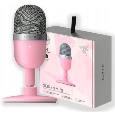Mikrofon pojemnościowy Razer Seiren Mini Quartz Pink Różowy Mikrofon pojemnościowy Razer Seiren Mini Quartz Pink Różowy