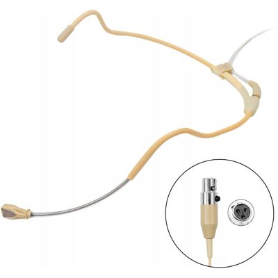 Inny producent Mikrofon z opaską nagłowną KIMAFUN mini XLR 3-pin wodoodporny lekki / Kimafun Inny producent Mikrofon z opaską nagłowną KIMAFUN mini XLR 3-pin wodoodporny lekki / Kimafun