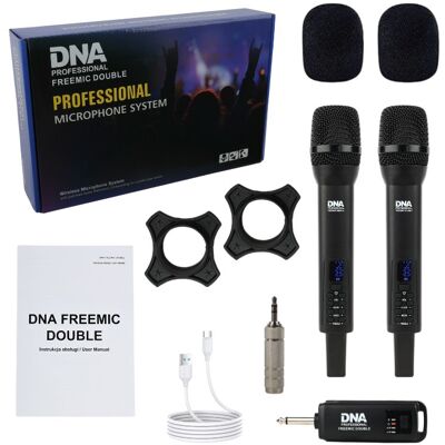 DNA Mikrofony Bezprzewodowe Nadajniki Doręczne 2.4 Ghz Do 30 Metrów DNA Mikrofony Bezprzewodowe Nadajniki Doręczne 2.4 Ghz Do 30 Metrów
