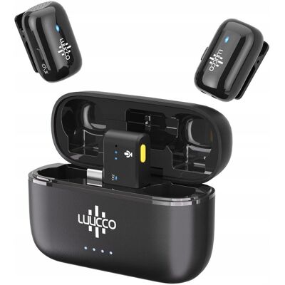 Inny producent Mini Bezprzewodowy Mikrofon Krawatowy 100m Do Telefonu Usb Type-c Usb-c / Minipods K2 / Czarny Inny producent Mini Bezprzewodowy Mikrofon Krawatowy 100m Do Telefonu Usb Type-c Usb-c / Minipods K2 / Czarny