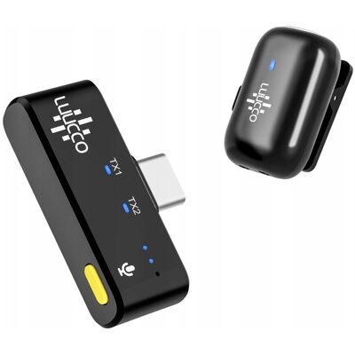 Inny producent Mini Bezprzewodowy Mikrofon Krawatowy Hd 100m Do Telefonu Usb Type-c Usb-c / Minipods K1 / Czarny Inny producent Mini Bezprzewodowy Mikrofon Krawatowy Hd 100m Do Telefonu Usb Type-c Usb-c / Minipods K1 / Czarny