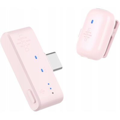 Inny producent Mini Bezprzewodowy Mikrofon Krawatowy Hd 100m Do Telefonu Usb Type-c Usb-c / Minipods K1 / Różowy Inny producent Mini Bezprzewodowy Mikrofon Krawatowy Hd 100m Do Telefonu Usb Type-c Usb-c / Minipods K1 / Różowy