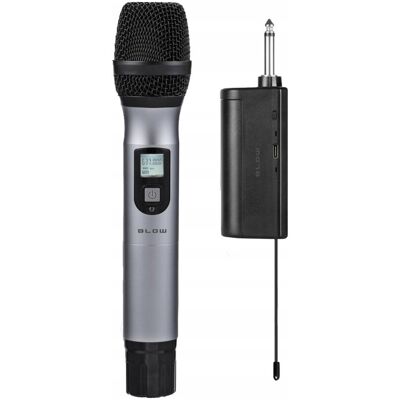 Inny producent Profesjonalny Mikrofon Bezprzewodowy Karaoke Mono Jack 6.3 Z Odbiornikiem / 33-022# Inny producent Profesjonalny Mikrofon Bezprzewodowy Karaoke Mono Jack 6.3 Z Odbiornikiem / 33-022#