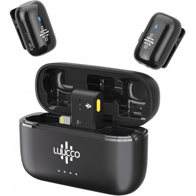 Inny producent 2x Mini Bezprzewodowy Mikrofon 100m do Apple iPhone Lightning Luucco K2 / Luucco Inny producent 2x Mini Bezprzewodowy Mikrofon 100m do Apple iPhone Lightning Luucco K2 / Luucco