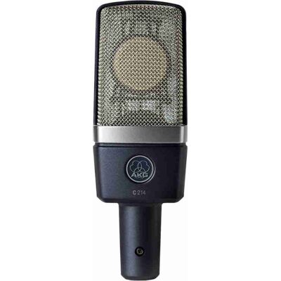 Inny producent AKG C214 profesjonalny mikrofon pojemnościowy, uchwyt, wiatrochron Inny producent AKG C214 profesjonalny mikrofon pojemnościowy, uchwyt, wiatrochron