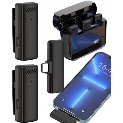 Inny producent Bezprzewodowy Mikrofon Krawatowy Usb C Dla Android Ios Streaming Live Vlog Inny producent Bezprzewodowy Mikrofon Krawatowy Usb C Dla Android Ios Streaming Live Vlog