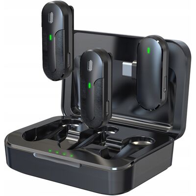 Inny producent Devia mikrofon do telefonu Kintone USB-C bezprzewodowy krawatowy czarny Inny producent Devia mikrofon do telefonu Kintone USB-C bezprzewodowy krawatowy czarny