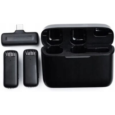 Inny producent Mikrofon Bezprzewodowy Krawatowy S11 – Zestaw 2 Mikrofony Do Android Usb-C Inny producent Mikrofon Bezprzewodowy Krawatowy S11 – Zestaw 2 Mikrofony Do Android Usb-C