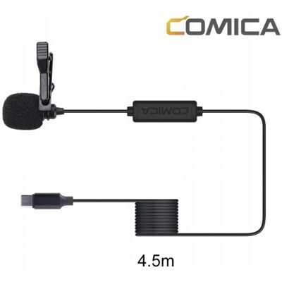 Inny producent MIKROFON KRAWATOWY DO SMARTFONA COMICA KLIPS USB-C Inny producent MIKROFON KRAWATOWY DO SMARTFONA COMICA KLIPS USB-C