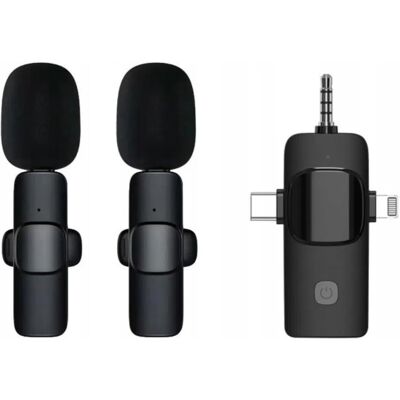 Inny producent Mikrofon X2 Bezprzewodowy Ios Android Plug&play; 3,5 Mm Typ-C Lightning Inny producent Mikrofon X2 Bezprzewodowy Ios Android Plug&play; 3,5 Mm Typ-C Lightning