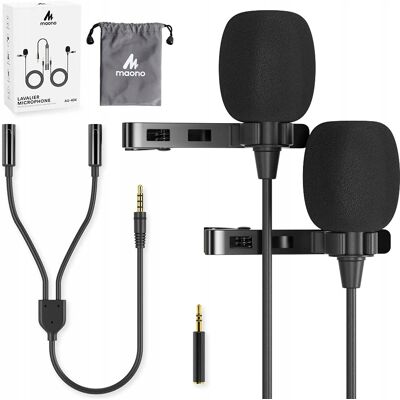 Inny producent Podwójny mikrofon do telefonu tabletu na klips Inny producent Podwójny mikrofon do telefonu tabletu na klips