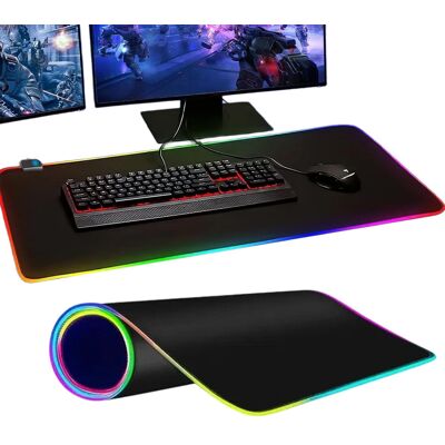 Zree DUŻA PODKŁADKA POD MYSZ RGB Z 14 TRYBAMI ŚWIETLNYMI DLA GRACZY Zree DUŻA PODKŁADKA POD MYSZ RGB Z 14 TRYBAMI ŚWIETLNYMI DLA GRACZY