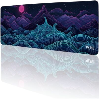 Duża Podkładka Pod Myszkę Retrowave Mountains 80x30 Tilt Wytrzymała Duża Podkładka Pod Myszkę Retrowave Mountains 80x30 Tilt Wytrzymała