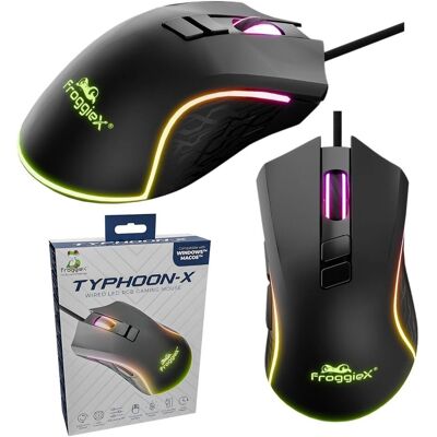 Mysz gamingowa RGB 12800 DPI z aplikacją Froggiex – LED Programowalnymi przyciskami Mysz gamingowa RGB 12800 DPI z aplikacją Froggiex – LED Programowalnymi przyciskami