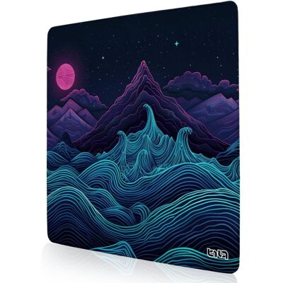 Podkładka Gamingowa Retrowave Mountains 50x50 Tilt Duża Wodoodporna Podkładka Gamingowa Retrowave Mountains 50x50 Tilt Duża Wodoodporna