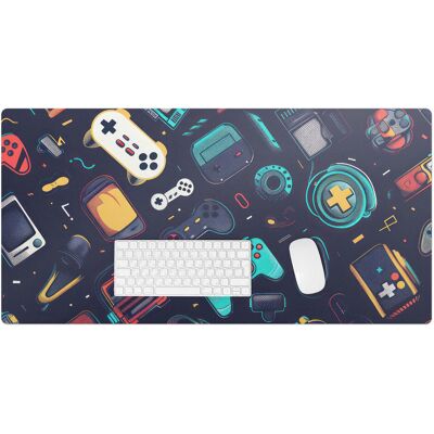 Tulup Podkładka na biurko z nadrukiem – Winylowa wodoodporna designerska - Retro gry wzory 100x50 cm Tulup Podkładka na biurko z nadrukiem – Winylowa wodoodporna designerska - Retro gry wzory 100x50 cm