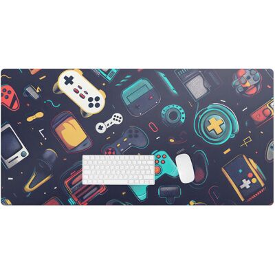 Tulup Podkładka na biurko z nadrukiem – Winylowa wodoodporna designerska - Retro gry wzory 120x60 cm Tulup Podkładka na biurko z nadrukiem – Winylowa wodoodporna designerska - Retro gry wzory 120x60 cm