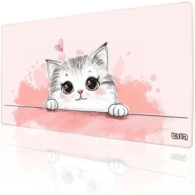 Podkładka Pod Mysz Gamingowa Kitty Catty 100x50 Tilt Wodoodporna Na Biurko Podkładka Pod Mysz Gamingowa Kitty Catty 100x50 Tilt Wodoodporna Na Biurko