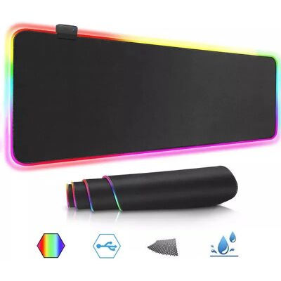 DSJ PODKŁADKA POD MYSZ GAMINGOWA LED RGB XXL 80x30 DSJ PODKŁADKA POD MYSZ GAMINGOWA LED RGB XXL 80x30