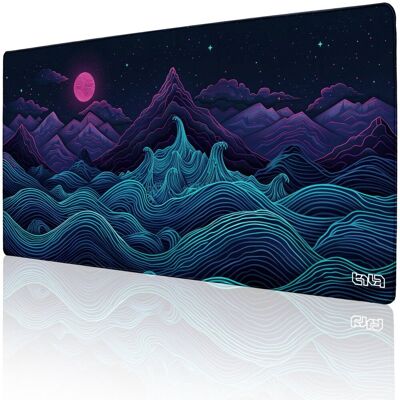 Podkładka Pod Mysz Gamingowa Retrowave Mountains 100x50 Tilt Wodoodporna Podkładka Pod Mysz Gamingowa Retrowave Mountains 100x50 Tilt Wodoodporna