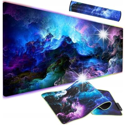 Inny producent PODŚWIETLANA PODKŁADKA POD MYSZ DO GIER LED RGB XXL 90CM X 40CM Inny producent PODŚWIETLANA PODKŁADKA POD MYSZ DO GIER LED RGB XXL 90CM X 40CM