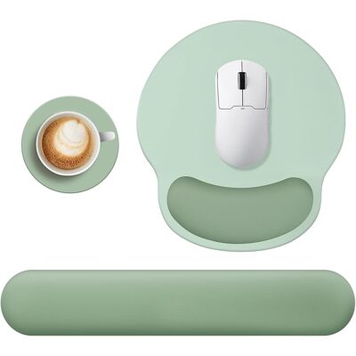 Zamiennik/inny Ergonomiczny Zestaw Podkładek Pod Mysz I Klawiaturę Z Podpórką Antyczna Zamiennik/inny Ergonomiczny Zestaw Podkładek Pod Mysz I Klawiaturę Z Podpórką Antyczna