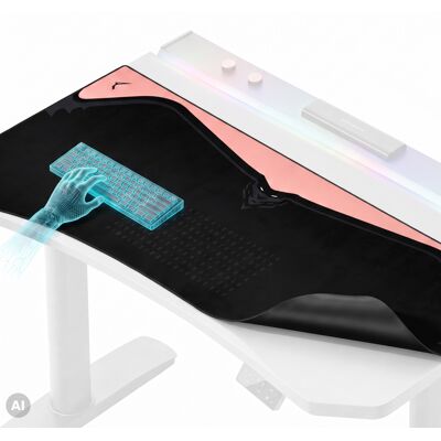 Domator24 Podkładka Gamingowa Na Biurko Ochronna, Duża Diablo X-Forge Black Akira Pink 120 X 52 Cm Domator24 Podkładka Gamingowa Na Biurko Ochronna, Duża Diablo X-Forge Black Akira Pink 120 X 52 Cm