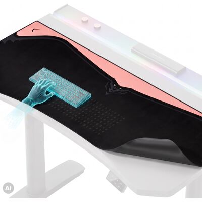 Domator24 Podkładka Gamingowa Na Biurko Ochronna, Duża Diablo X-Forge Black Akira Pink 140 X 52 Cm Domator24 Podkładka Gamingowa Na Biurko Ochronna, Duża Diablo X-Forge Black Akira Pink 140 X 52 Cm