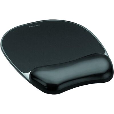 Żelowa Podkładka Pod Mysz Fellowes Crystals Ergonomiczna Czarna Żelowa Podkładka Pod Mysz Fellowes Crystals Ergonomiczna Czarna