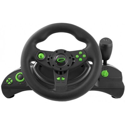 Inny producent KIEROWNICA DO GIER z pedałami i biegami PC PS3 GAZ HAMULEC ŁOPATKI WIBRACJE Inny producent KIEROWNICA DO GIER z pedałami i biegami PC PS3 GAZ HAMULEC ŁOPATKI WIBRACJE