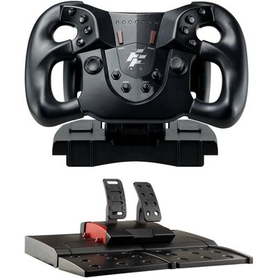 Kierownica do gier FlashFire Monza z pedałami do PC/ PS/XBOX Kierownica do gier FlashFire Monza z pedałami do PC/ PS/XBOX