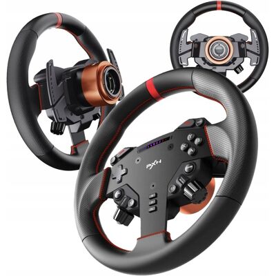 Inny producent PXN W AS - kierownica do SimRacing symulatora 280mm LED łopatki Hall-Effect Inny producent PXN W AS - kierownica do SimRacing symulatora 280mm LED łopatki Hall-Effect