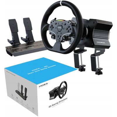 Inny producent Zestaw Moza Racing Rs20 R5 Bundle Kierownica Z Pedałami Symulator Wyścigi Inny producent Zestaw Moza Racing Rs20 R5 Bundle Kierownica Z Pedałami Symulator Wyścigi