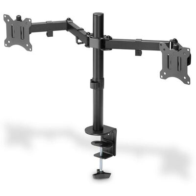 Digitus UCHWYT BIURKOWY PODWÓJNY Z ZACISKIEM 2XLCD MAX. 32' MAX. OBCIĄŻENIE 2X 8KG UCHYLNO-OBROTOWY CZARNY DA-90400 Digitus UCHWYT BIURKOWY PODWÓJNY Z ZACISKIEM 2XLCD MAX. 32' MAX. OBCIĄŻENIE 2X 8KG UCHYLNO-OBROTOWY CZARNY DA-90400
