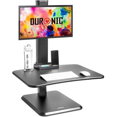 Duronic DM05D14 Podnośnik praca siedząca - stojąca uchwyt monitora i klawiatury biurko do pracy na stojąco stacja robocza Duronic DM05D14 Podnośnik praca siedząca - stojąca uchwyt monitora i klawiatury biurko do pracy na stojąco stacja robocza